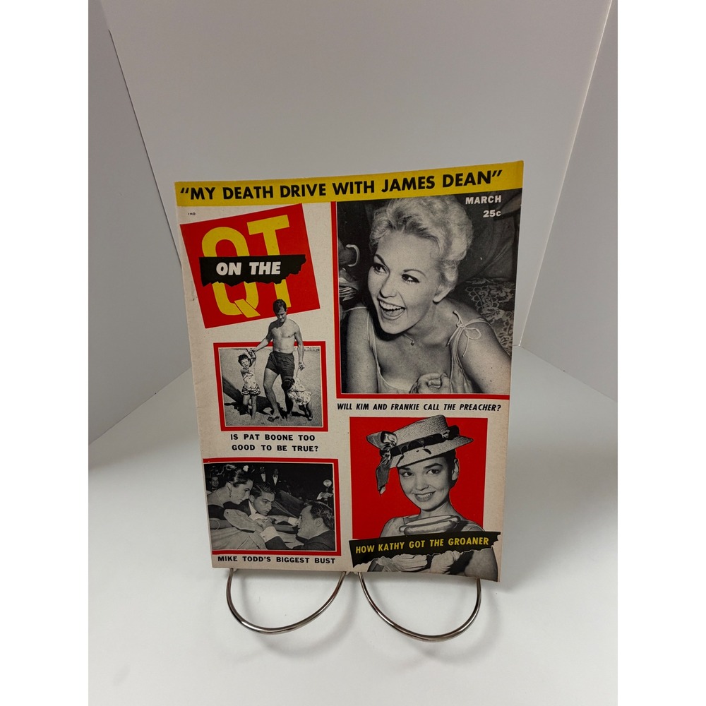 Vintage On The QT Magazine March 1958 James‎ Dean Marilyn Monroe Elvis Hollywood